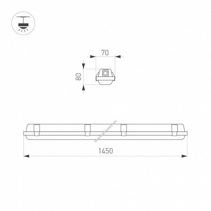 Накладной светильник arlight dallas 055196