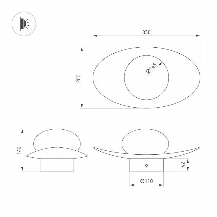 Накладной светильник arlight perlen 057586