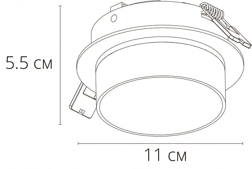 Встраиваемый светильник arte lamp imai a2264pl-1bk