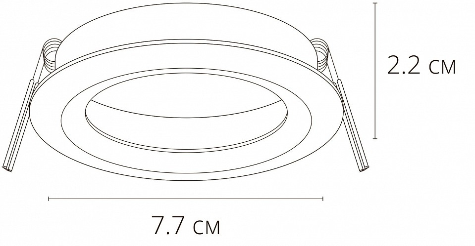 Встраиваемый светильник arte lamp mira a2861pl-1wh