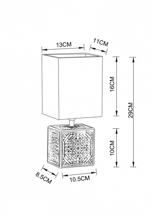 Настольная лампа декоративная arte lamp fiori a4429lt-1wa
