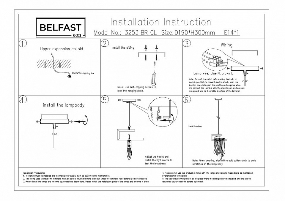 Подвесной светильник belfast colvil 3253 br cl
