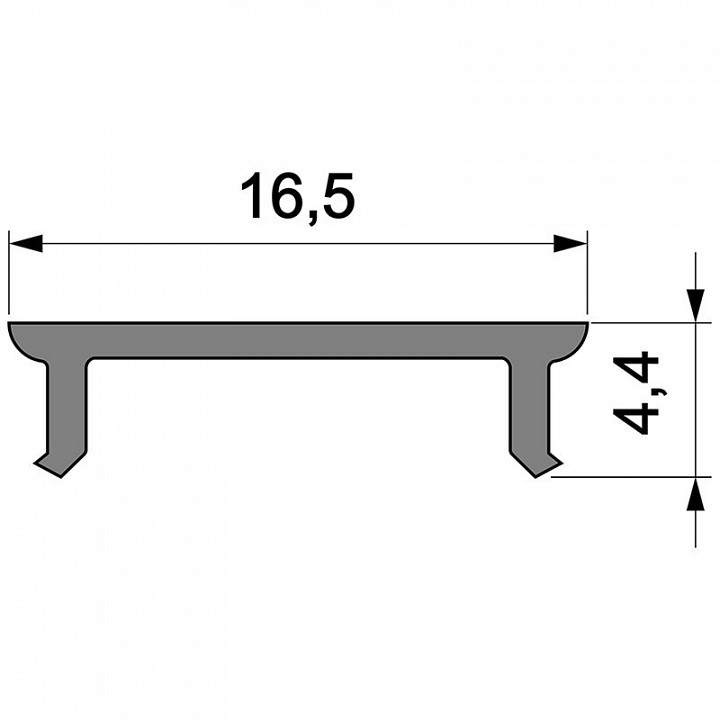 Профиль накладной deko-light p-01-12 983022