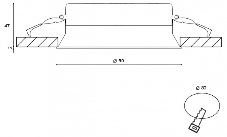 Встраиваемый светильник designled wl-bq 00-00003123