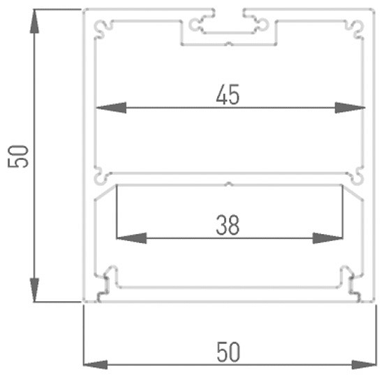 Профиль накладной designled ls 00-00010369