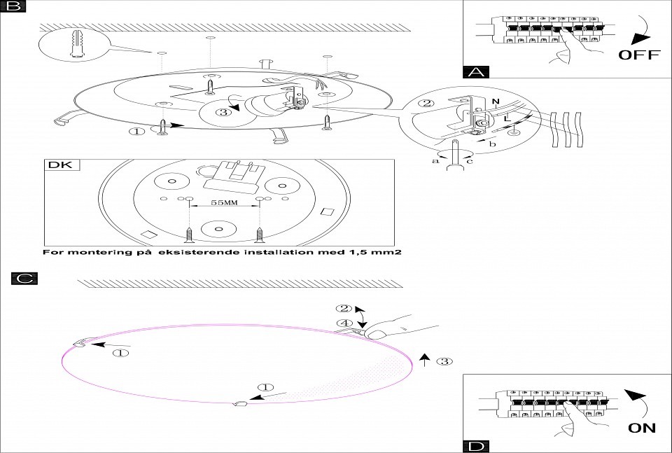 Накладной светильник eglo mars 80263