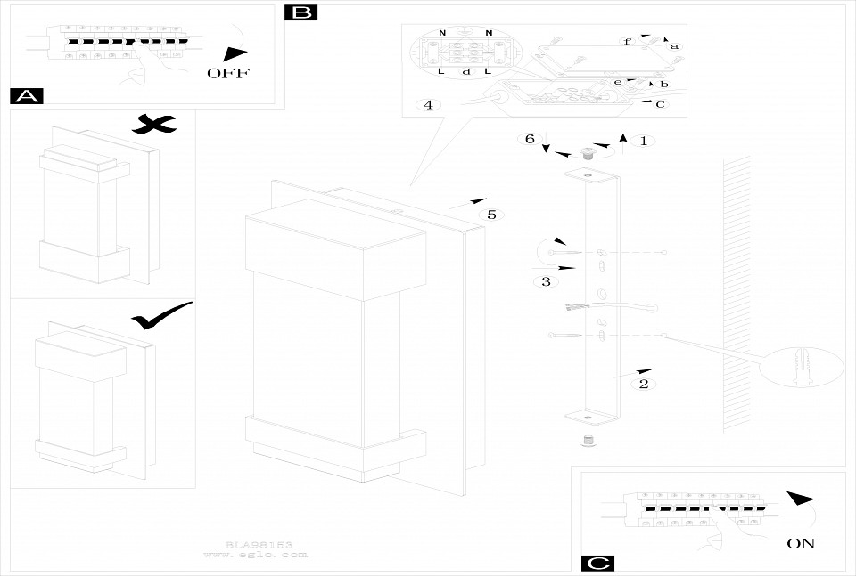 Накладной светильник eglo villagrazia 98154