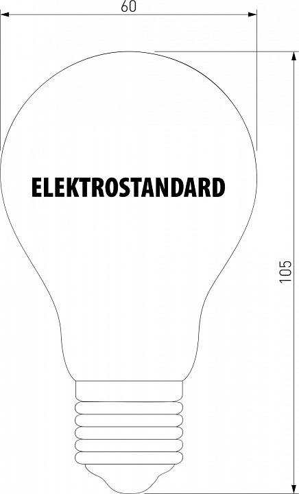 Лампа светодиодная elektrostandard classic f e27 8вт 3300k a048278