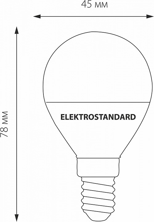 Лампа светодиодная elektrostandard mini classic e14 7вт 6500k a049019