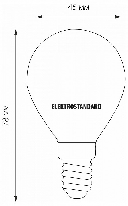 Лампа светодиодная elektrostandard mini classic f e14 6вт 3300k a049060