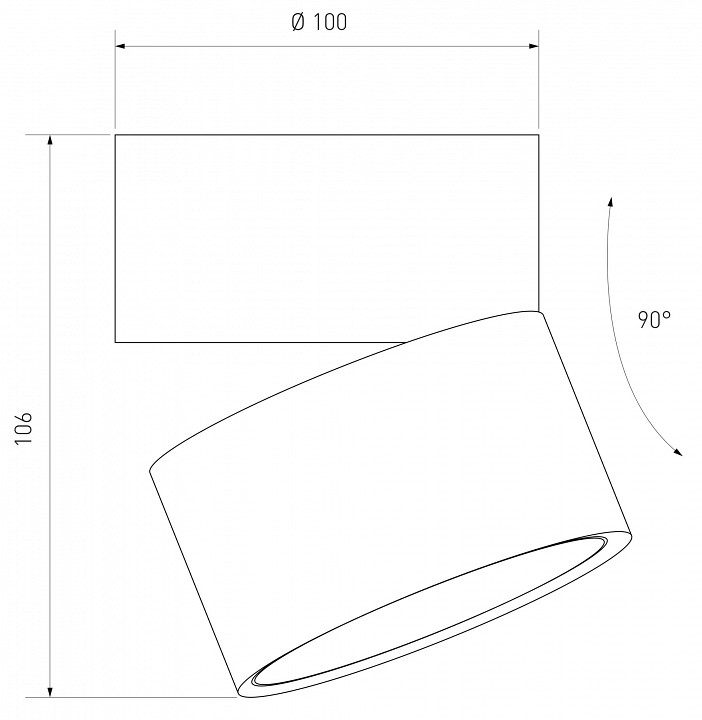 Накладной светильник elektrostandard klips a050525