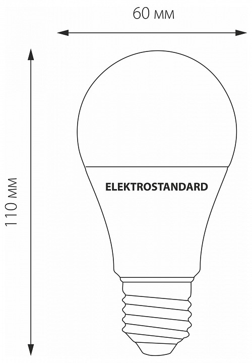 Лампа светодиодная elektrostandard classic led e27 17вт 6500k a052538