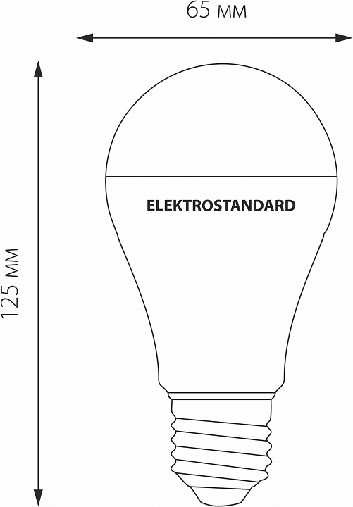 Лампа светодиодная elektrostandard classic led e27 20вт 4200k a052539