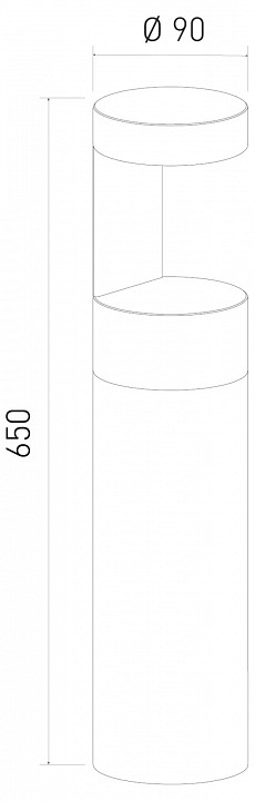Наземный низкий светильник elektrostandard nimbus a055642