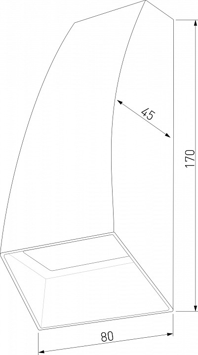 Накладной светильник elektrostandard forw a057011