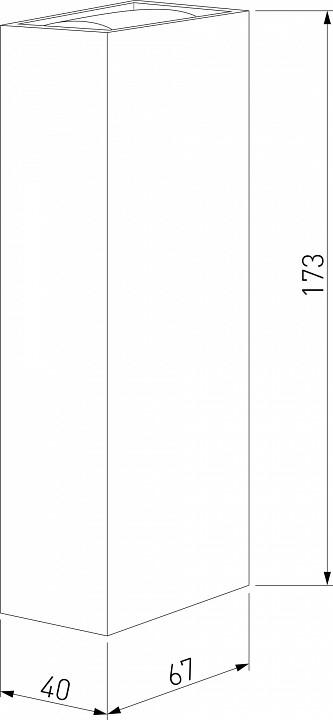 Накладной светильник elektrostandard blaze a057051