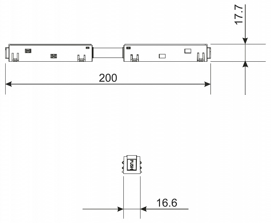 Соединитель гибкий для треков elektrostandard slim magnetic a057211