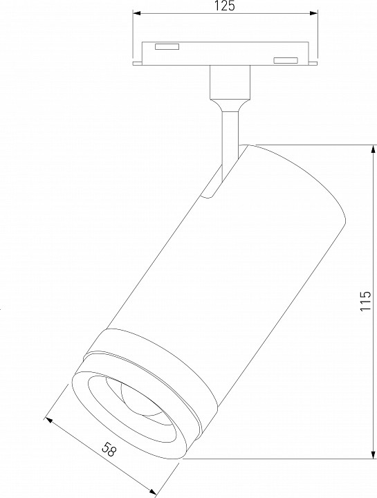 Светильник на штанге elektrostandard slim magnetic a062818