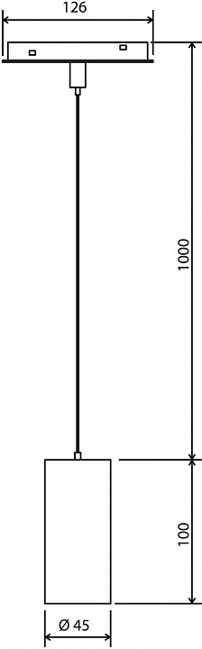Подвесной светильник elektrostandard slim magnetic a063426