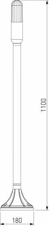 Наземный высокий светильник elektrostandard isida a063450