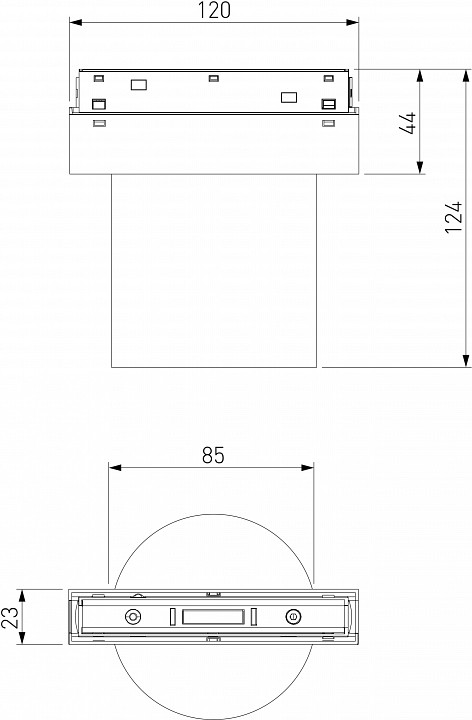Накладной светильник elektrostandard slim magnetic a063494