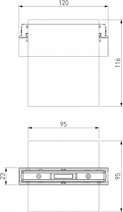 Накладной светильник elektrostandard slim magnetic a063497