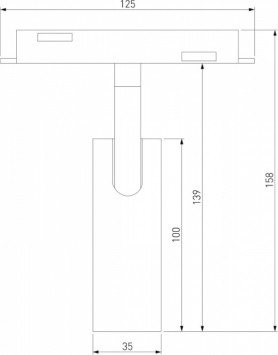 Светильник на штанге elektrostandard slim magnetic a063529