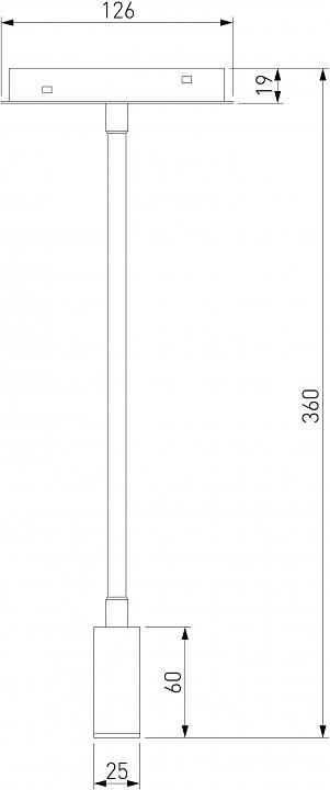 Светильник на штанге elektrostandard slim magnetic a064488