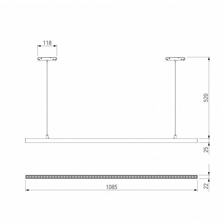 Подвесной светильник elektrostandard slim magnetic a064806