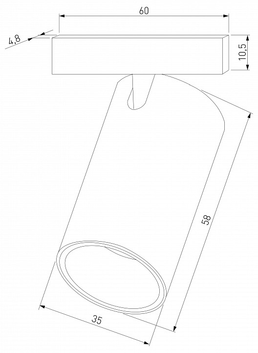 Светильник на штанге elektrostandard mini magnetic a065645