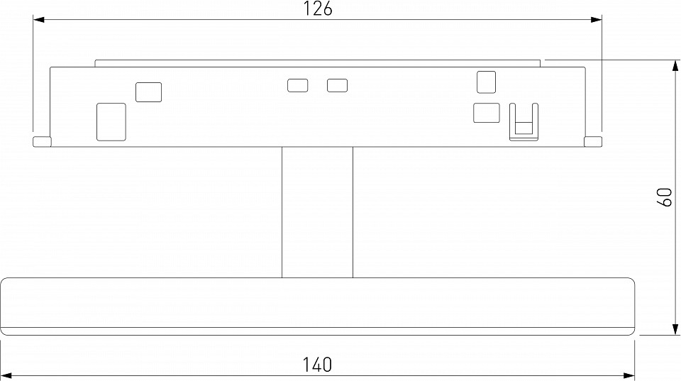 Накладной светильник elektrostandard slim magnetic a065984