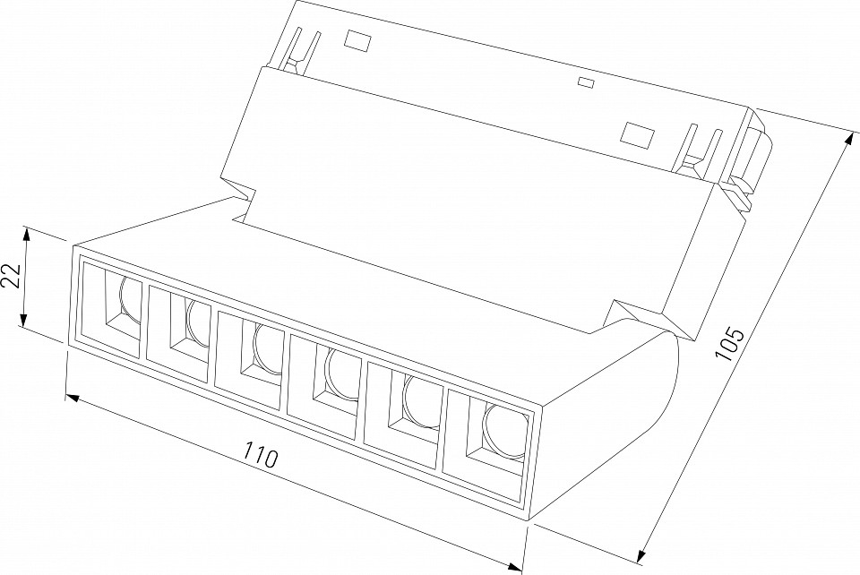 Накладной светильник elektrostandard slim magnetic a066586