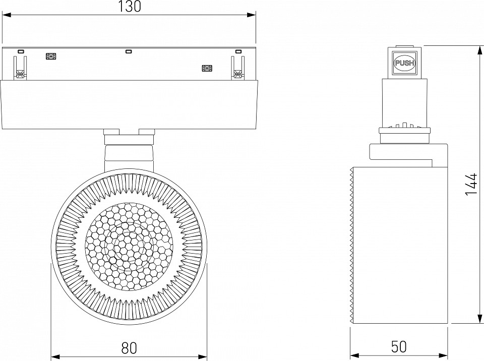 Светильник на штанге elektrostandard slim magnetic a066699