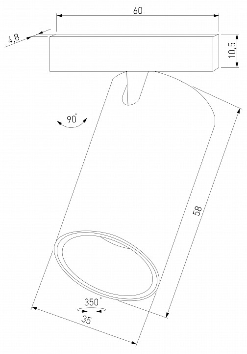 Светильник на штанге elektrostandard mini magnetic a067274