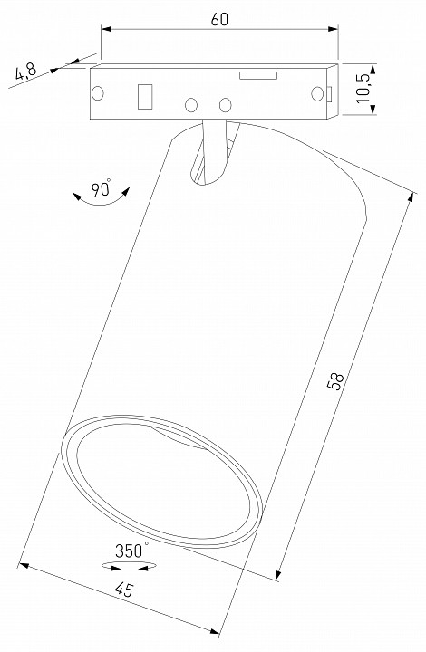 Светильник на штанге elektrostandard mini magnetic a067275