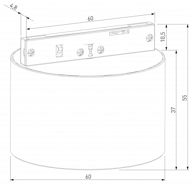 Накладной светильник elektrostandard mini magnetic a067278