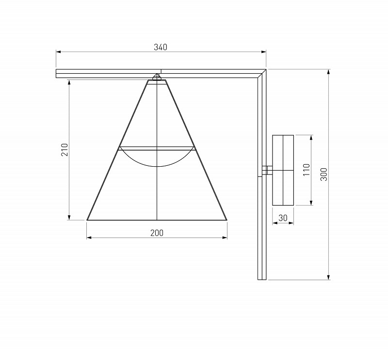 Светильник на штанге elektrostandard bevel a068471
