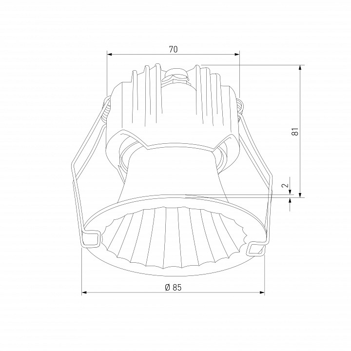 Встраиваемый светильник elektrostandard arco 15274/led