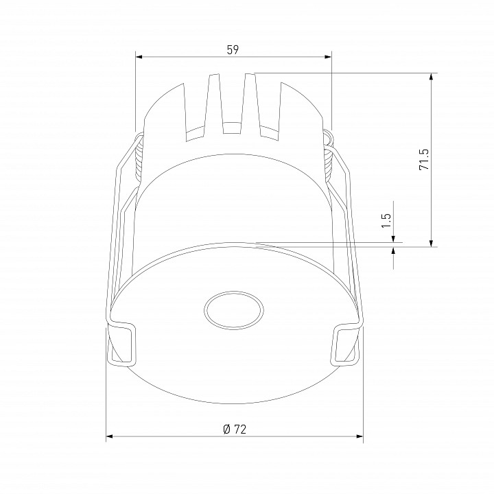 Встраиваемый светильник elektrostandard binnie 15275/led