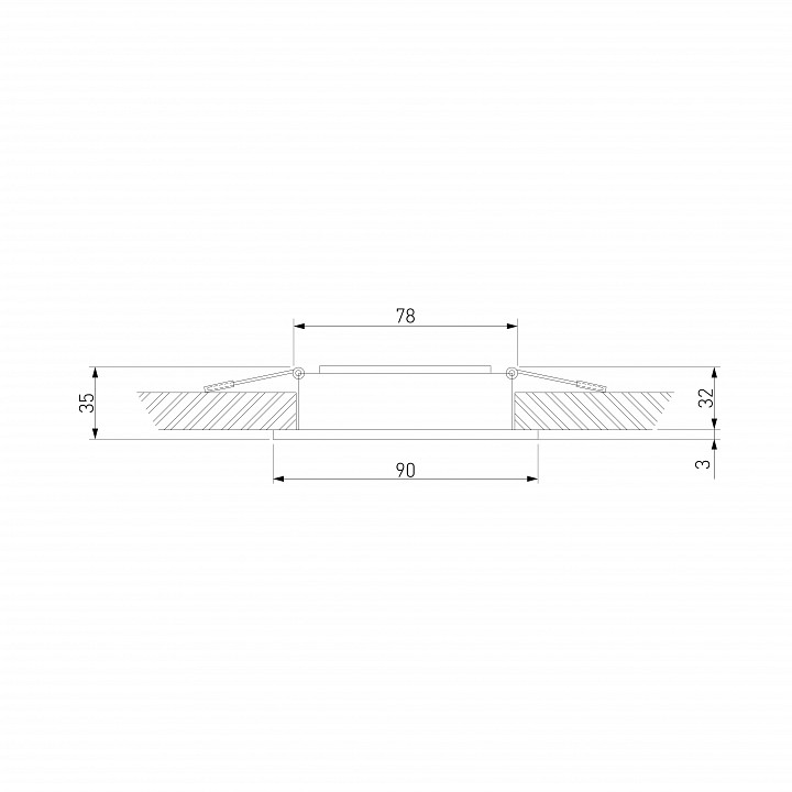 Встраиваемый светильник elektrostandard tetro 15276/led