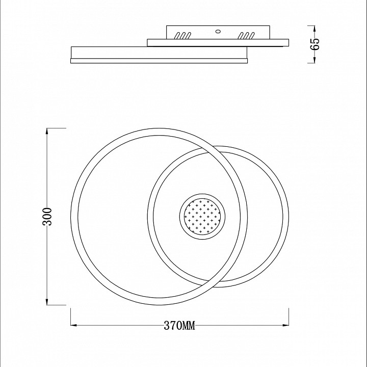 Накладной светильник escada arctic 10234/1led bl