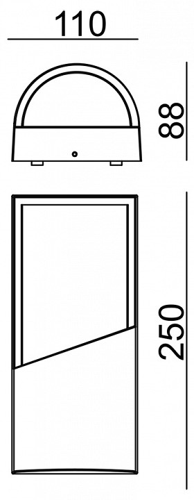 Светильник на штанге escada 30004 30004w/01