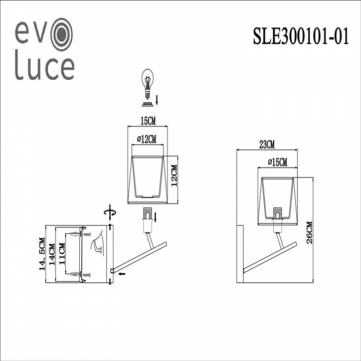 Бра evoluce denice sle300101-01