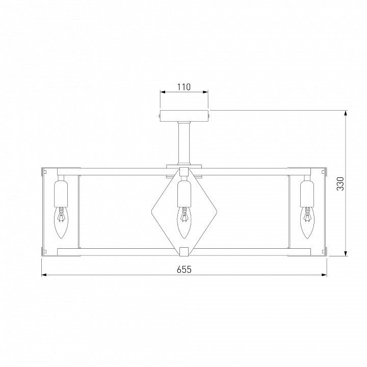 Люстра на штанге eurosvet aragon 60126/8 черный smart (60116/8)