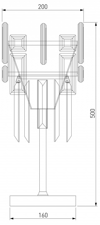 Настольная лампа декоративная bogate's lago 01108/1 strotskis