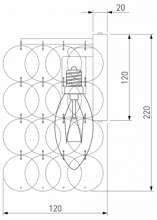 Накладной светильник eurosvet sandra 60084/2