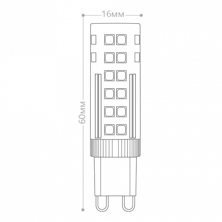 Лампа светодиодная feron lb-433 g9 7вт 2700k 25766