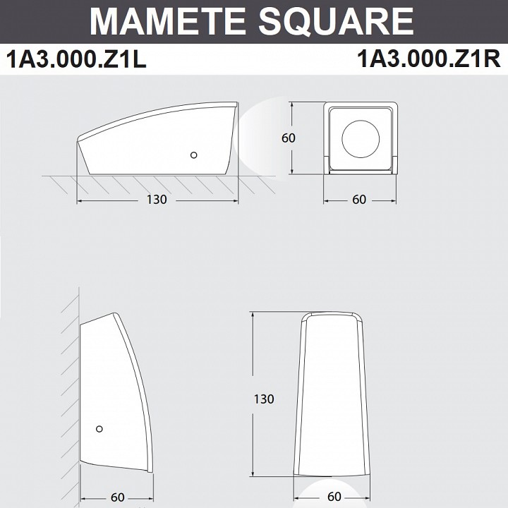 Накладной светильник fumagalli mamete 1a3.000.000.wxz1l