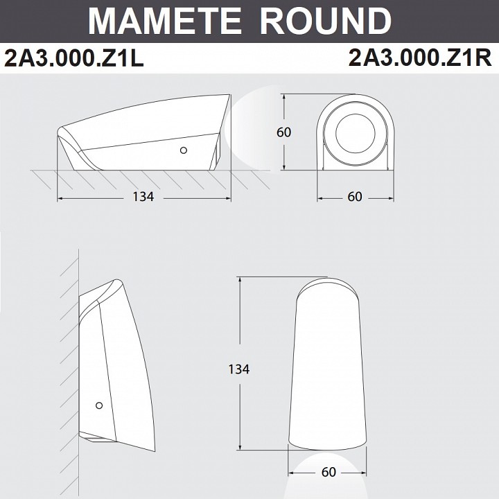 Накладной светильник fumagalli mamete 2a3.000.000.axz1l