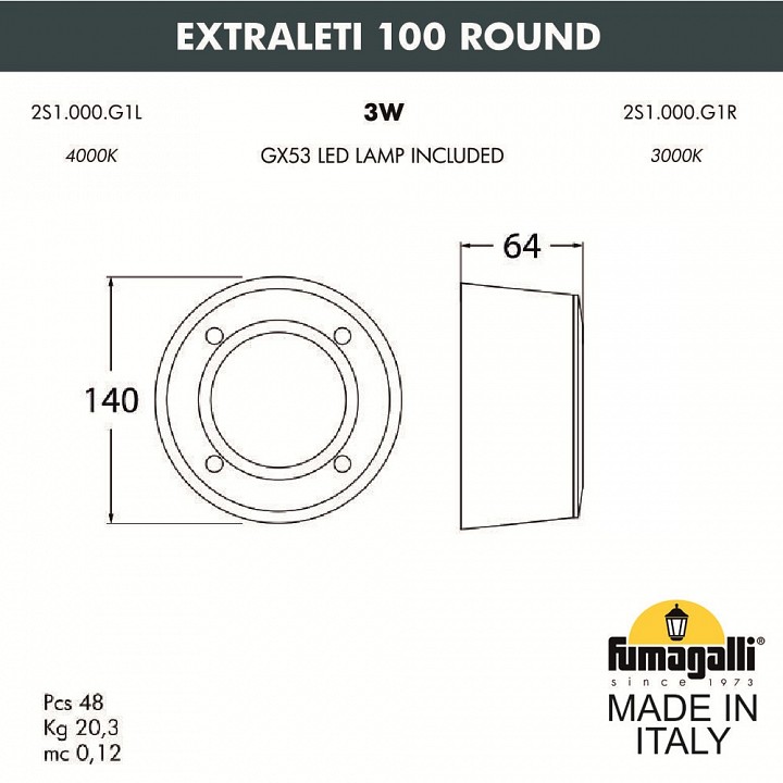 Накладной светильник fumagalli leti 2s1.000.000.ayg1l
